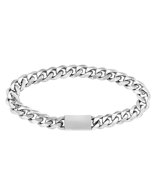 BRAZALETE CADENA - PLATEADO